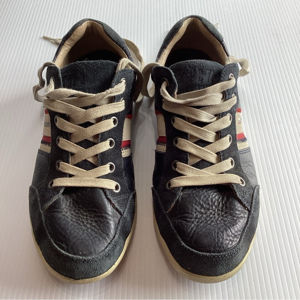 Helly-Hansen Collab Faerder Seilasen Mens Low-Cut Sneaker Size 7 Blue Leather